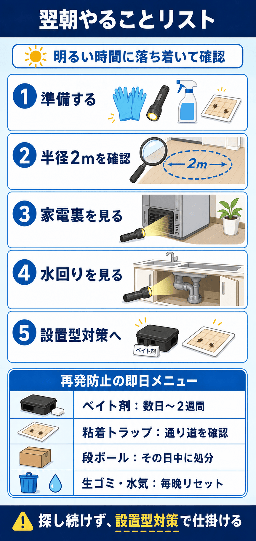 翌朝やることリストと再発防止策