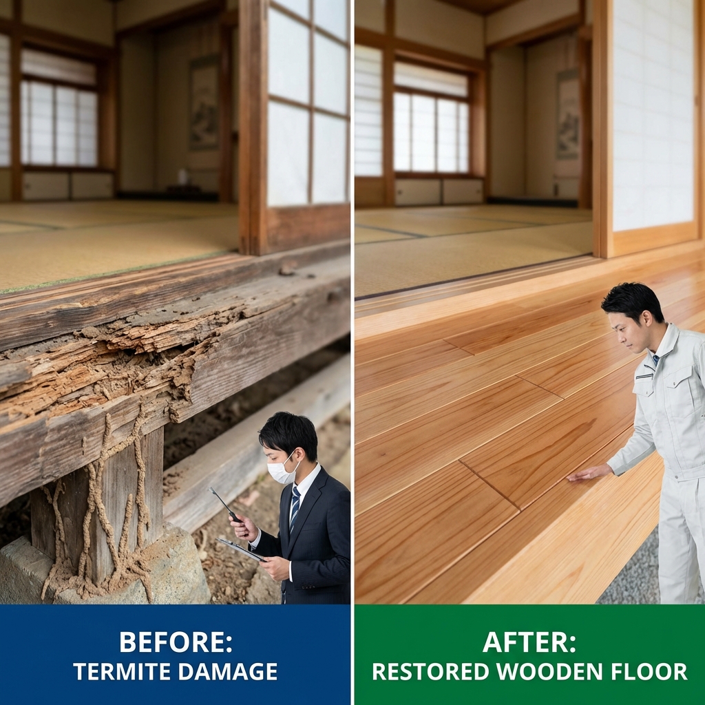 神奈川県横浜市 戸建住宅のシロアリ駆除