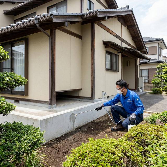 シロアリ駆除の施工事例 - 予防処置