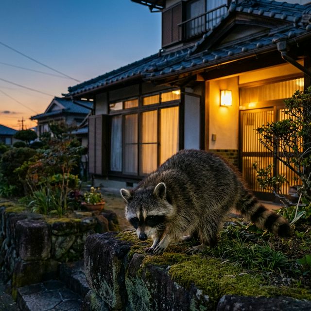 アライグマの写真