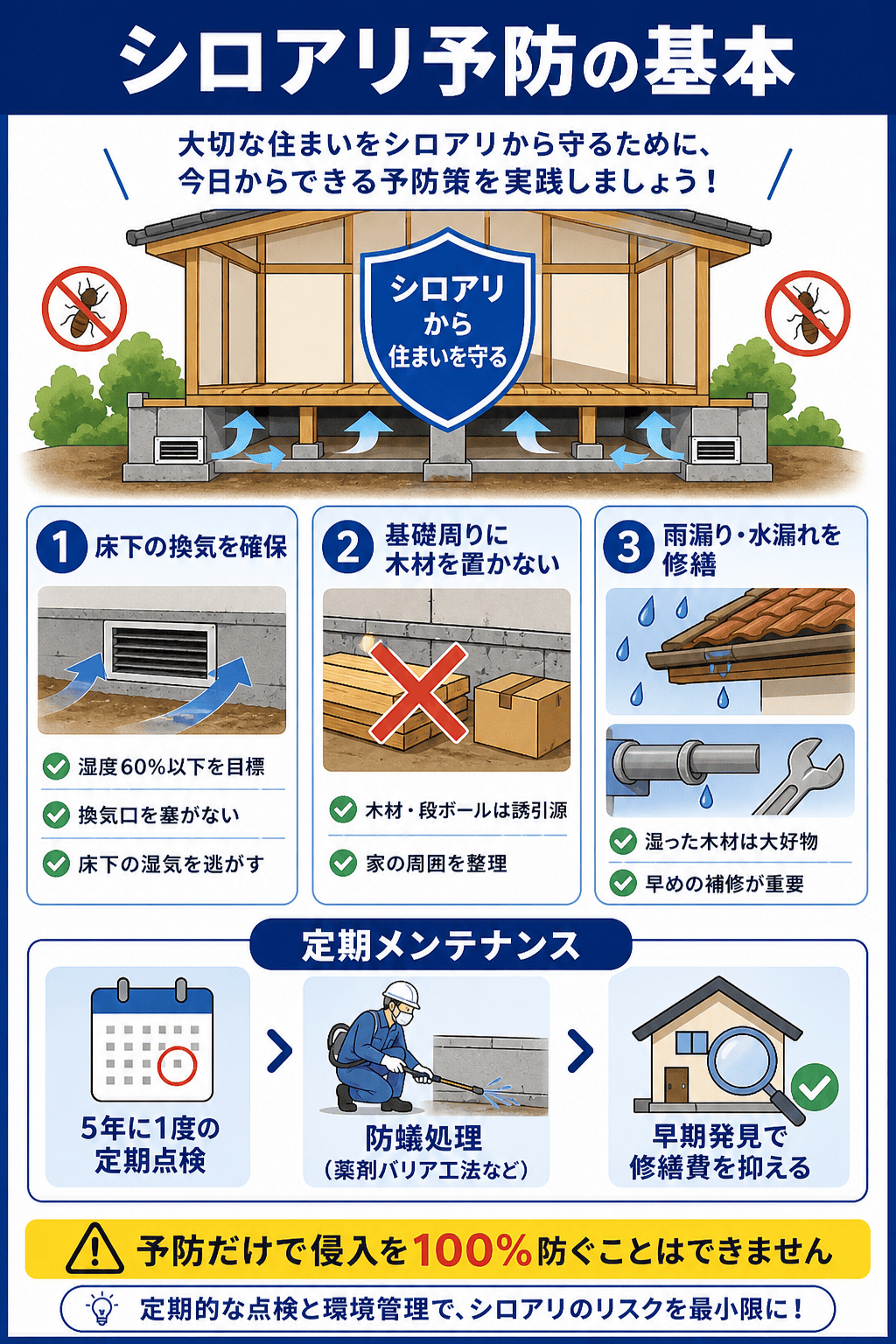 シロアリ予防の基本